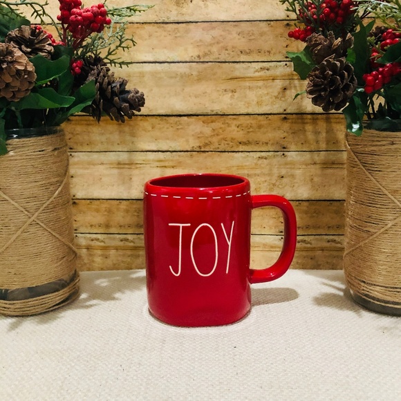 Rae Dunn Other - NEW Rae Dunn Joy Mug with Stitched Like Rim